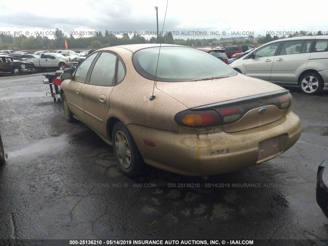 1FALP52UXVG281671 - 1997 FORD TAURUS GL GOLD photo 3