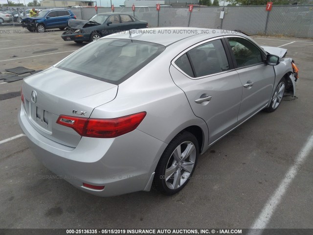 19VDE1F34FE005754 - 2015 ACURA ILX 20 SILVER photo 4