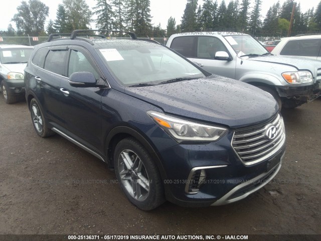 KM8SRDHF5HU192014 - 2017 HYUNDAI SANTA FE SE/LIMITED BLUE photo 1