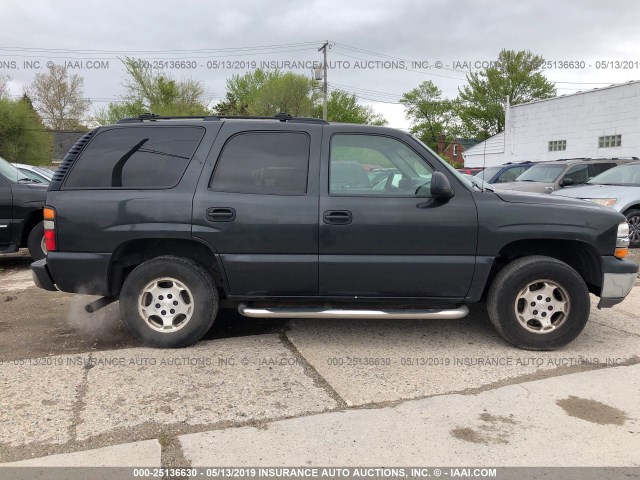 1GNEK13T16R106478 - 2006 CHEVROLET TAHOE BLACK photo 6