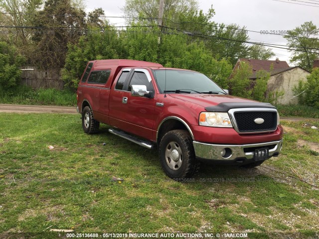 1FTVX145X7NA57526 - 2007 FORD F150 MAROON photo 1