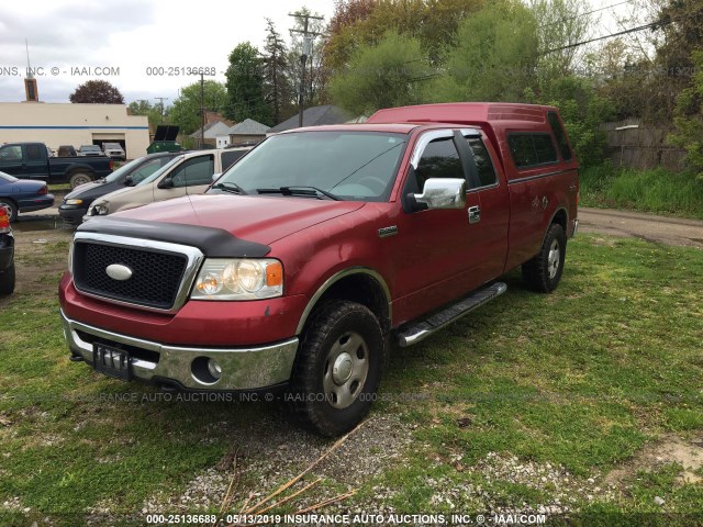 1FTVX145X7NA57526 - 2007 FORD F150 MAROON photo 2