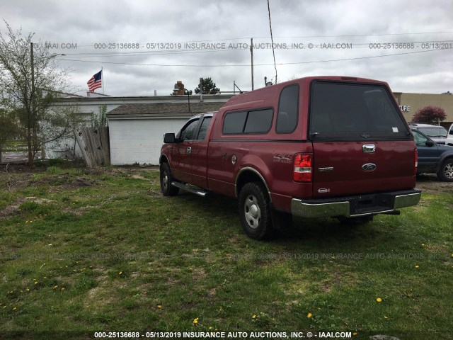 1FTVX145X7NA57526 - 2007 FORD F150 MAROON photo 3