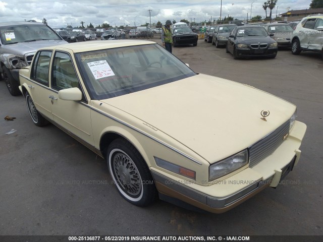 1G6KS6986GU810964 - 1986 CADILLAC SEVILLE YELLOW photo 1