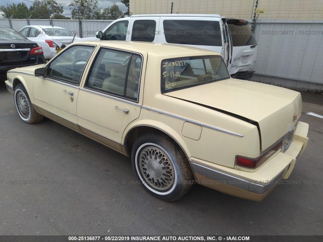 1G6KS6986GU810964 - 1986 CADILLAC SEVILLE YELLOW photo 3