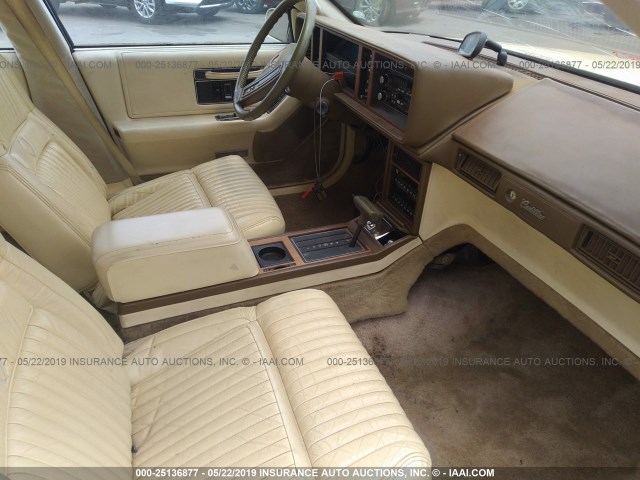 1G6KS6986GU810964 - 1986 CADILLAC SEVILLE YELLOW photo 5