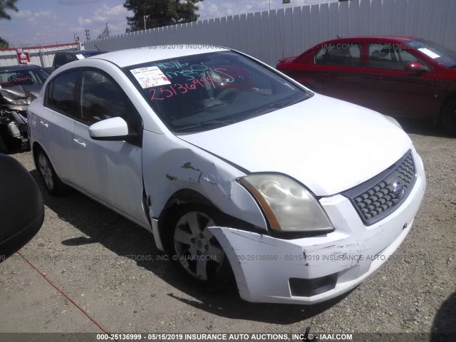 3N1AB61E87L703132 - 2007 NISSAN SENTRA 2.0/2.0S/2.0SL WHITE photo 1