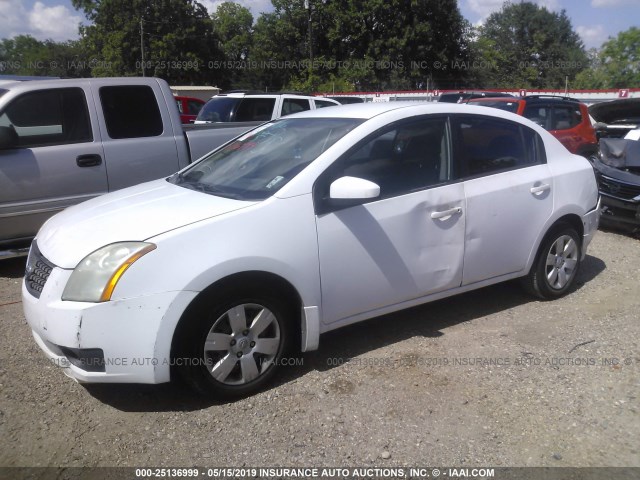 3N1AB61E87L703132 - 2007 NISSAN SENTRA 2.0/2.0S/2.0SL WHITE photo 2