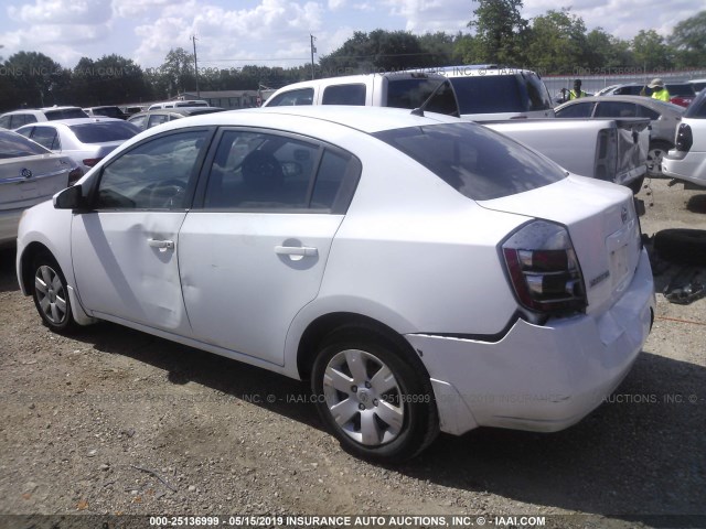 3N1AB61E87L703132 - 2007 NISSAN SENTRA 2.0/2.0S/2.0SL WHITE photo 3