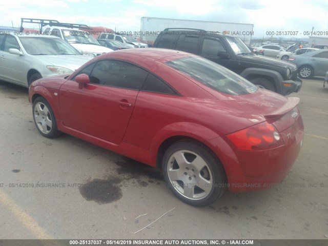 TRUWT28NX11008265 - 2001 AUDI TT QUATTRO RED photo 3