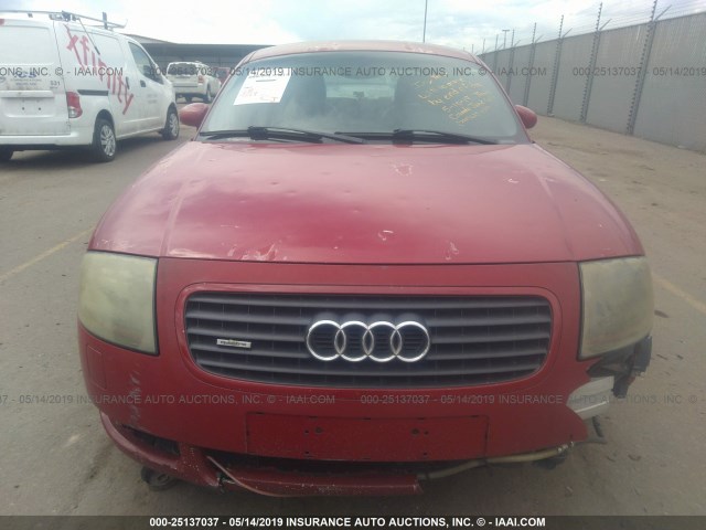 TRUWT28NX11008265 - 2001 AUDI TT QUATTRO RED photo 6