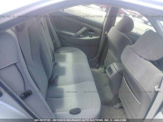 JTNBE46KX73064139 - 2007 TOYOTA CAMRY NEW GENERAT CE/LE/XLE/SE SILVER photo 8