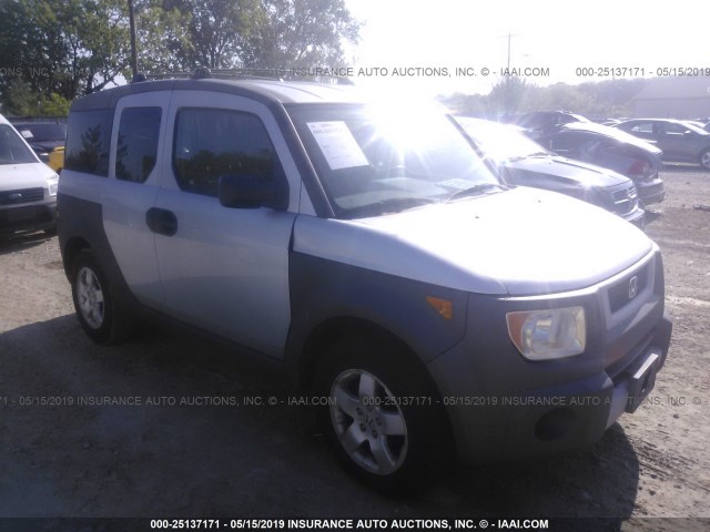 5J6YH275X4L024894 - 2004 HONDA ELEMENT EX SILVER photo 1