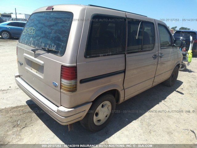 1FMDA11U0SZC03650 - 1995 FORD AEROSTAR TAN photo 4