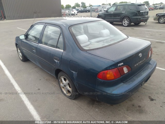 1NXBR12E1YZ357362 - 2000 TOYOTA COROLLA VE/CE/LE BLUE photo 3