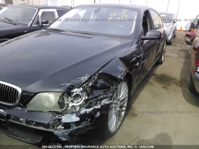 WBAHN83577DT66967 - 2007 BMW 750 BLACK photo 6