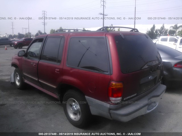 1FMZU63E6YUA35292 - 2000 FORD EXPLORER XLT BURGUNDY photo 3