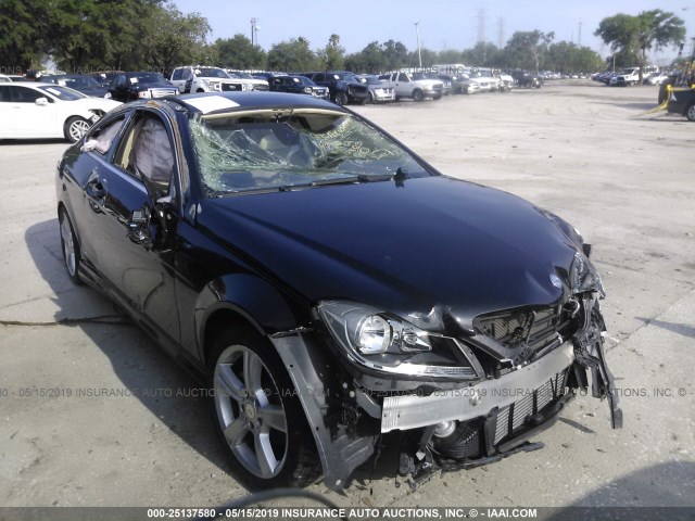 WDDGJ4HB5DG060304 - 2013 MERCEDES-BENZ C 250 BLACK photo 1