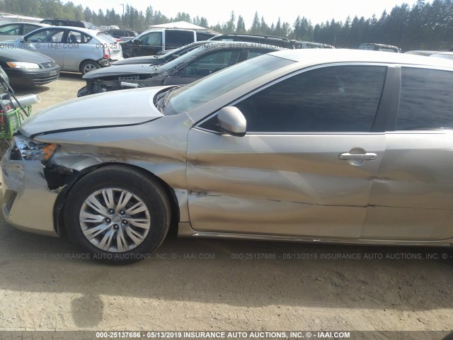 4T1BF1FK8EU443093 - 2014 TOYOTA CAMRY L/SE/LE/XLE 金色 照片 6