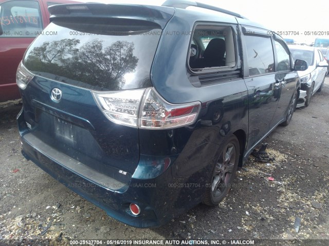 5TDXK3DC3BS076892 - 2011 TOYOTA SIENNA SPORT BLUE photo 4