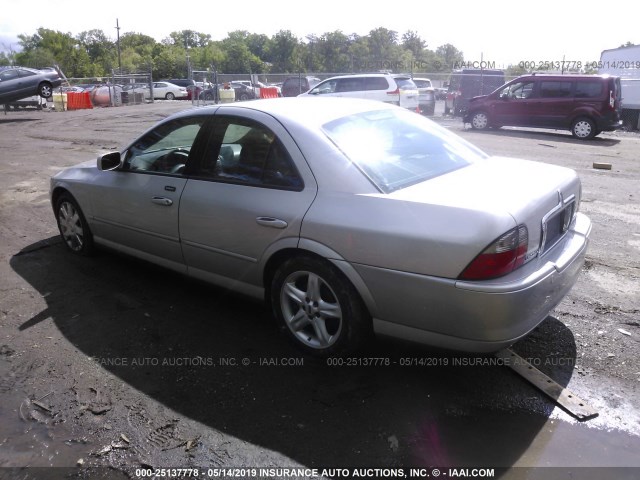 1LNHM87A34Y608358 - 2004 LINCOLN LS SILVER photo 3