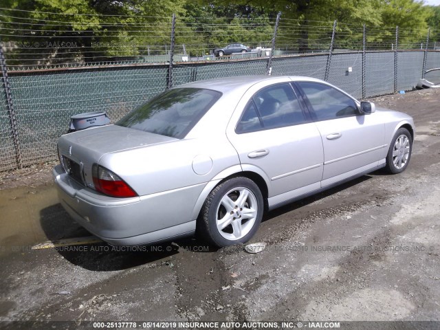 1LNHM87A34Y608358 - 2004 LINCOLN LS SILVER photo 4