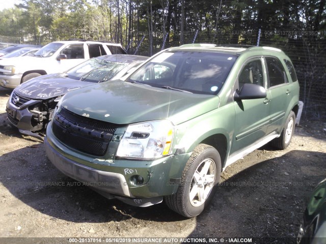 2CNDL63F856054894 - 2005 CHEVROLET EQUINOX LT GREEN photo 2