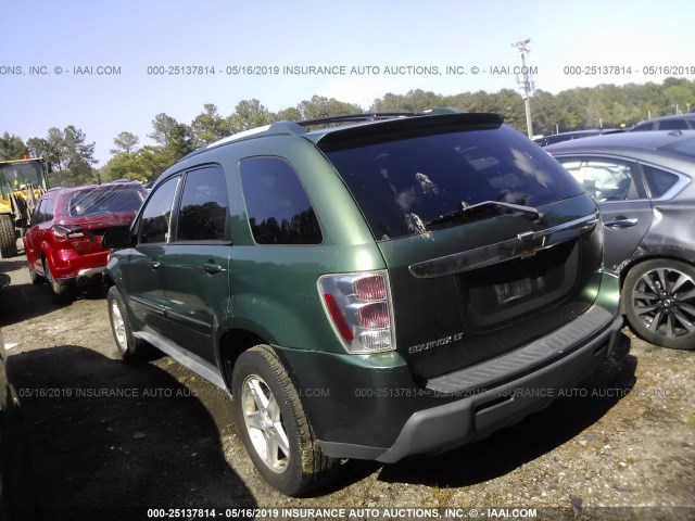 2CNDL63F856054894 - 2005 CHEVROLET EQUINOX LT GREEN photo 3