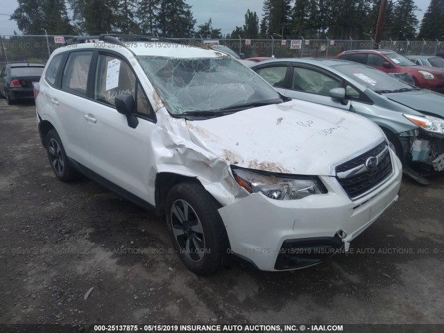 JF2SJABC0JH433759 - 2018 SUBARU FORESTER 2.5I WHITE photo 1