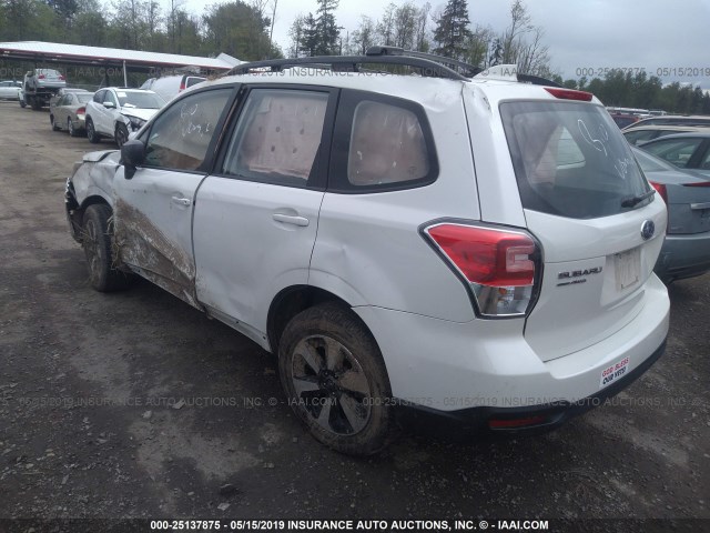 JF2SJABC0JH433759 - 2018 SUBARU FORESTER 2.5I WHITE photo 3