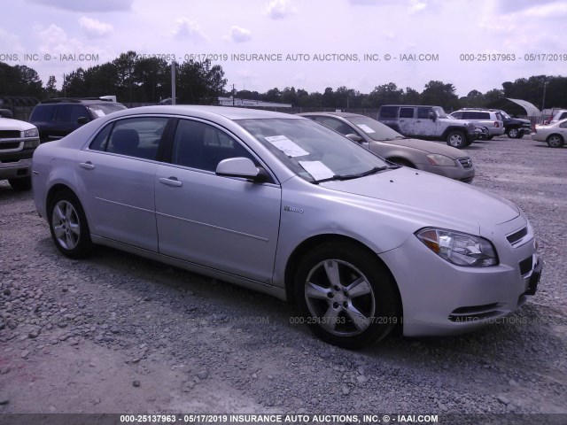 1G1ZF575X9F114286 - 2009 CHEVROLET MALIBU HYBRID SILVER photo 1