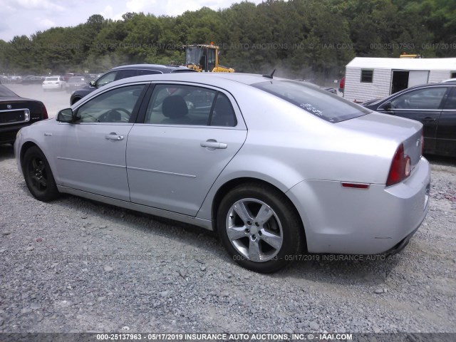 1G1ZF575X9F114286 - 2009 CHEVROLET MALIBU HYBRID SILVER photo 3