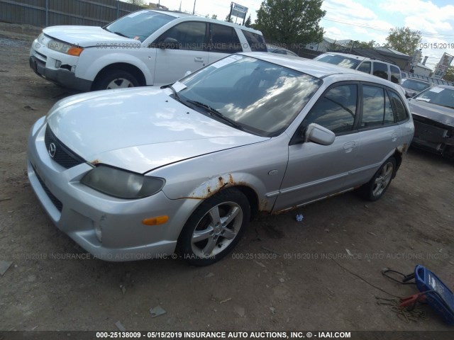 JM1BJ245231182516 - 2003 MAZDA PROTEGE PR5 SILVER photo 2