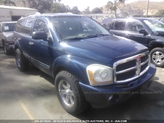 1D4HD48D34F180392 - 2004 DODGE DURANGO SLT BLUE photo 1