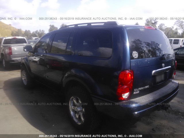 1D4HD48D34F180392 - 2004 DODGE DURANGO SLT BLUE photo 3