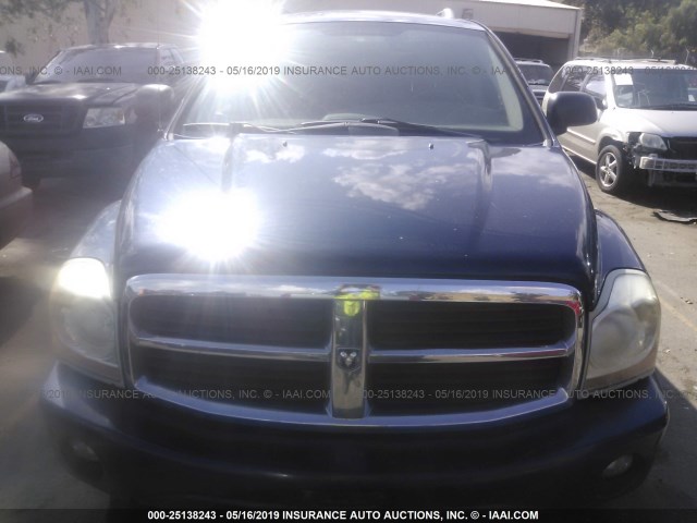 1D4HD48D34F180392 - 2004 DODGE DURANGO SLT BLUE photo 6