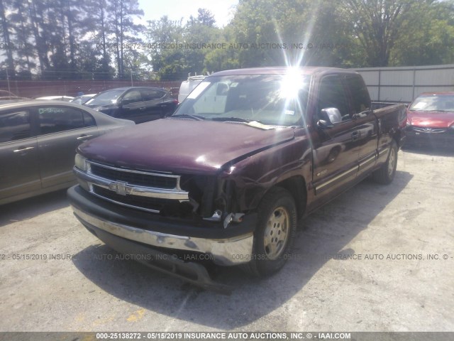 2GCEC19T7Y1357501 - 2000 CHEVROLET SILVERADO C1500 MAROON photo 2