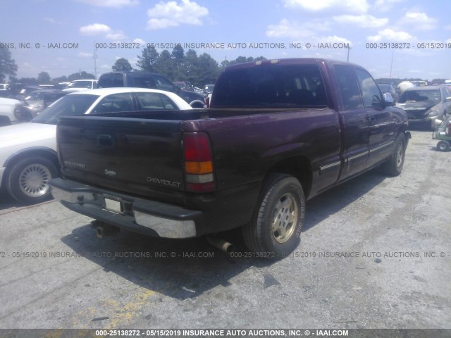 2GCEC19T7Y1357501 - 2000 CHEVROLET SILVERADO C1500 MAROON photo 4