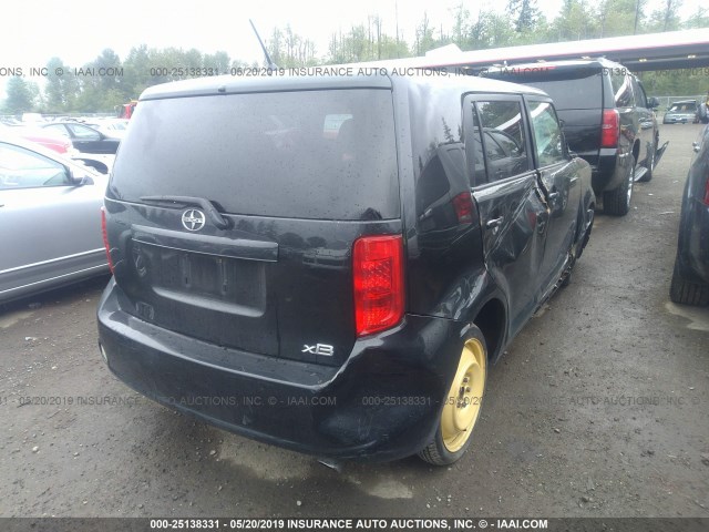 JTLKE50E181032744 - 2008 TOYOTA SCION XB 黑色 照片 4