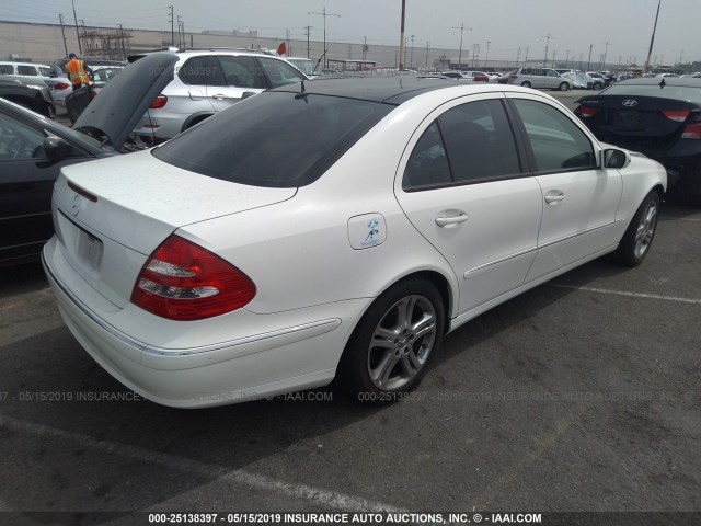 WDBUF56J46A970903 - 2006 MERCEDES-BENZ E 350 WHITE photo 4