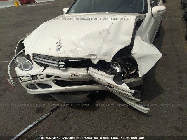 WDBUF56J46A970903 - 2006 MERCEDES-BENZ E 350 WHITE photo 6