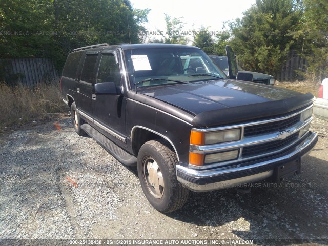 3GNFK16R8VG135348 - 1997 CHEVROLET SUBURBAN K1500 BLACK photo 1