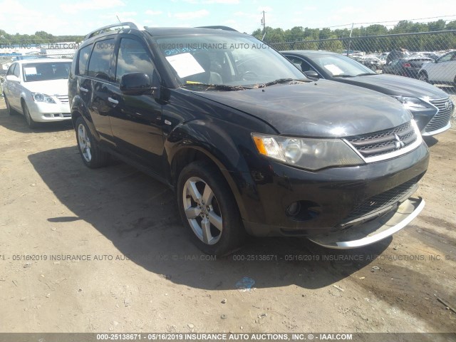 JA4MS41X37U002563 - 2007 MITSUBISHI OUTLANDER XLS BLACK photo 1