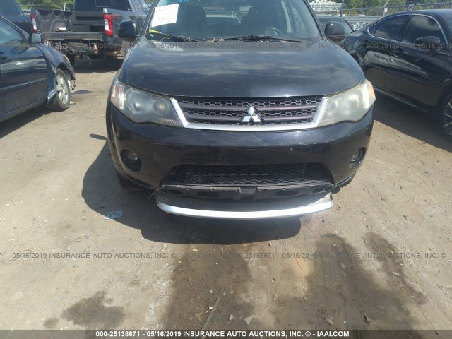 JA4MS41X37U002563 - 2007 MITSUBISHI OUTLANDER XLS BLACK photo 6