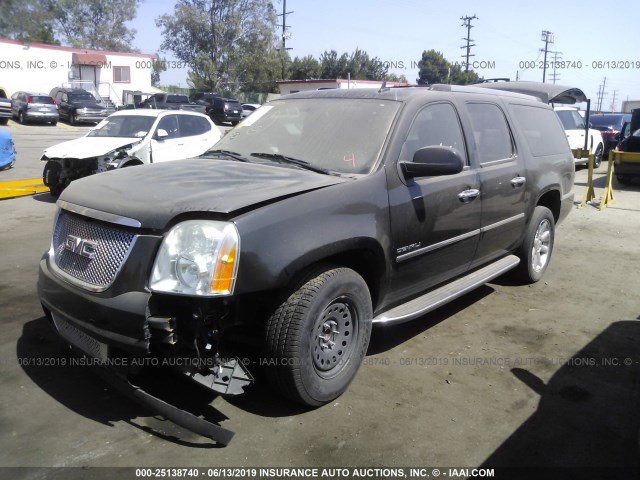 1GKS1MEF3ER219035 - 2014 GMC YUKON XL DENALI BLACK photo 2