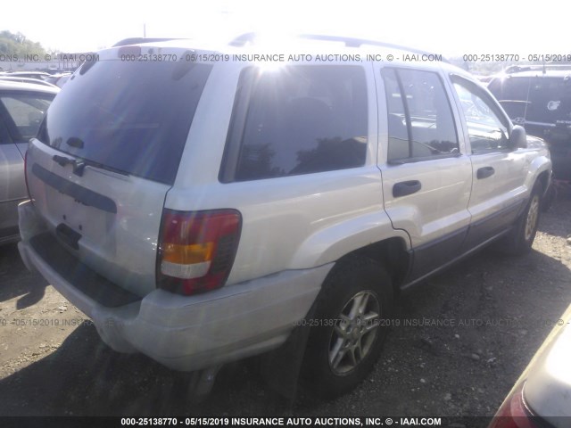 1J4GW48S54C185090 - 2004 JEEP GRAND CHEROKEE LAREDO/COLUMBIA/FREEDOM 银色 照片 4