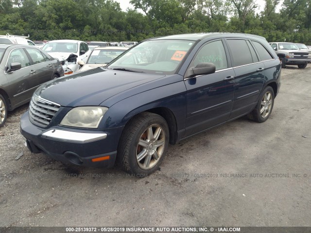 2C8GF68485R560240 - 2005 CHRYSLER PACIFICA TOURING BLUE photo 2