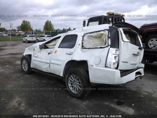 1GKFK13519R114913 - 2009 GMC YUKON HYBRID WHITE photo 3