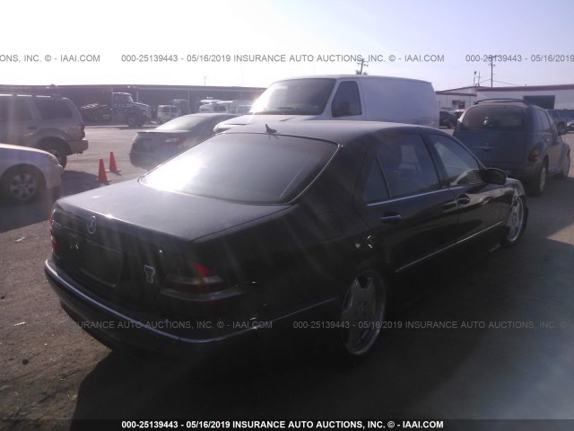 WDBNG75J52A294311 - 2002 MERCEDES-BENZ S 500 BLACK photo 4