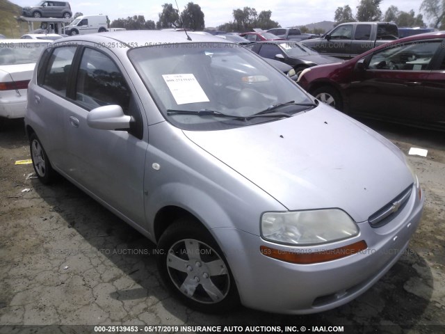 KL1TD66668B109408 - 2008 CHEVROLET AVEO LS SILVER photo 1